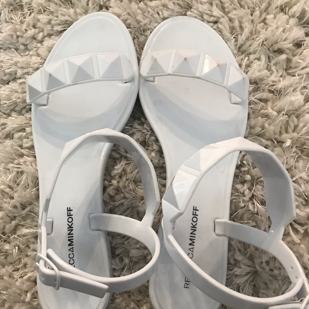 Rebecca Minkoff Jelly Sandals in White